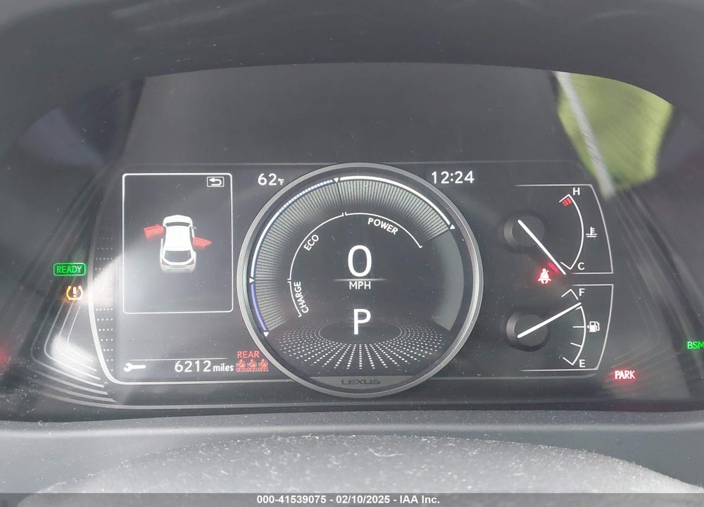 2021 LEXUS UX 250H VIN: JTHX9JBH1M2044921