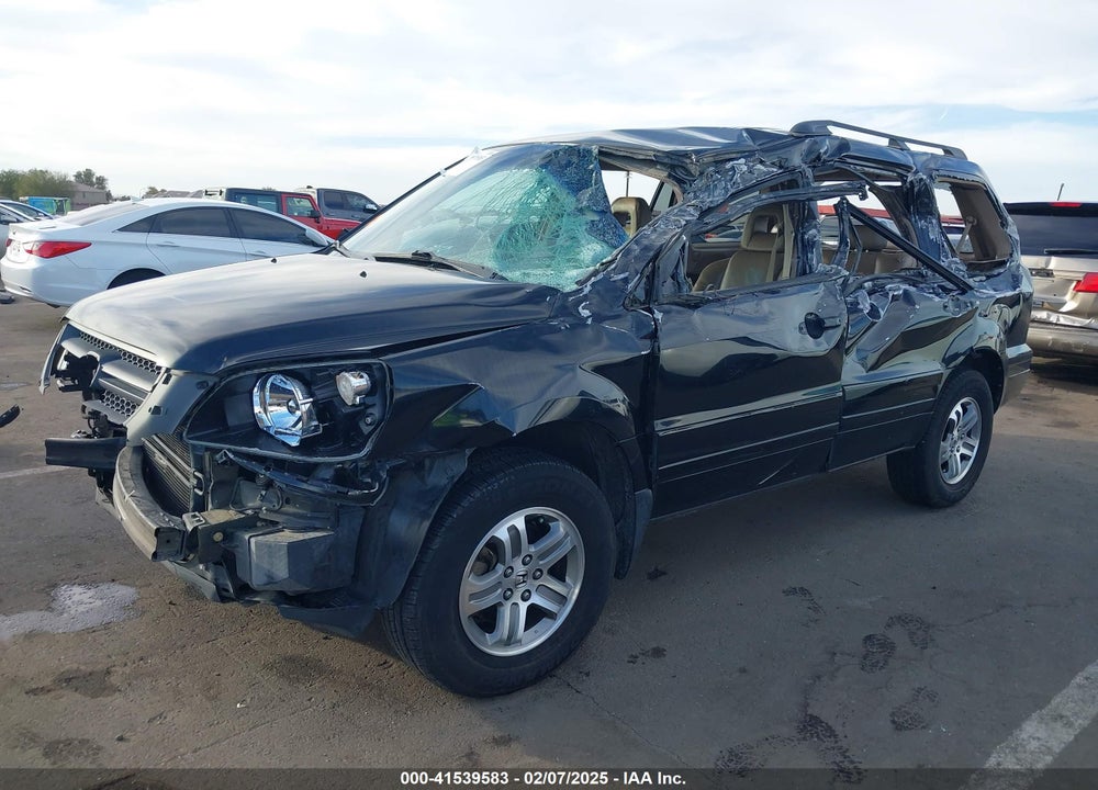2004 HONDA PILOT EX-L VIN: 2HKYF18624H620101