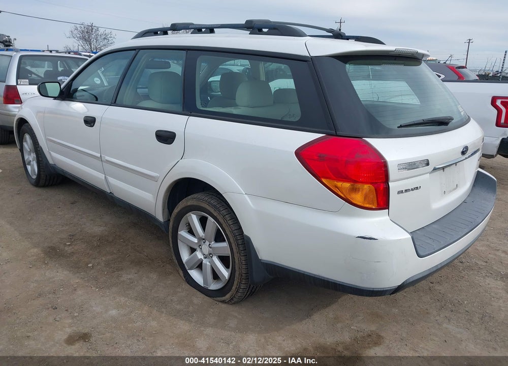 2007 SUBARU OUTBACK 2.5I/2.5I BASIC/2.5I L.L. BEAN EDITION VIN: 4S4BP61C677342890