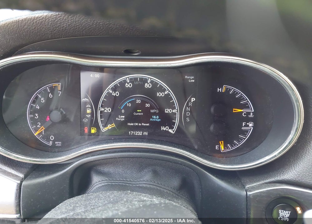 2014 JEEP GRAND CHEROKEE LIMITED VIN: 1C4RJFBG8EC400217