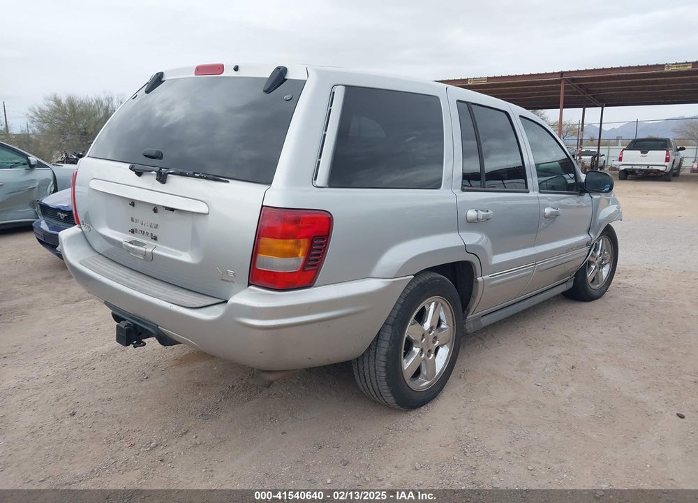 2004 JEEP GRAND CHEROKEE OVERLAND VIN: 1J8GX68J44C246301