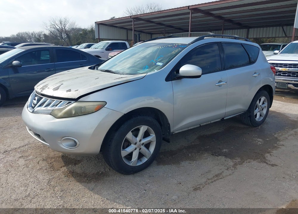 2009 NISSAN MURANO SL VIN: JN8AZ18U99W023055