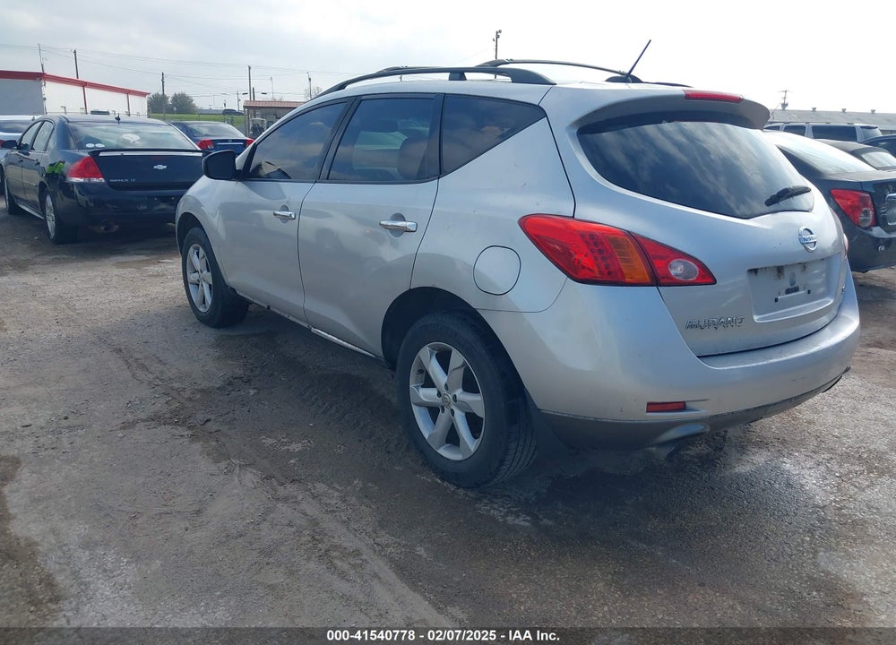 2009 NISSAN MURANO SL VIN: JN8AZ18U99W023055
