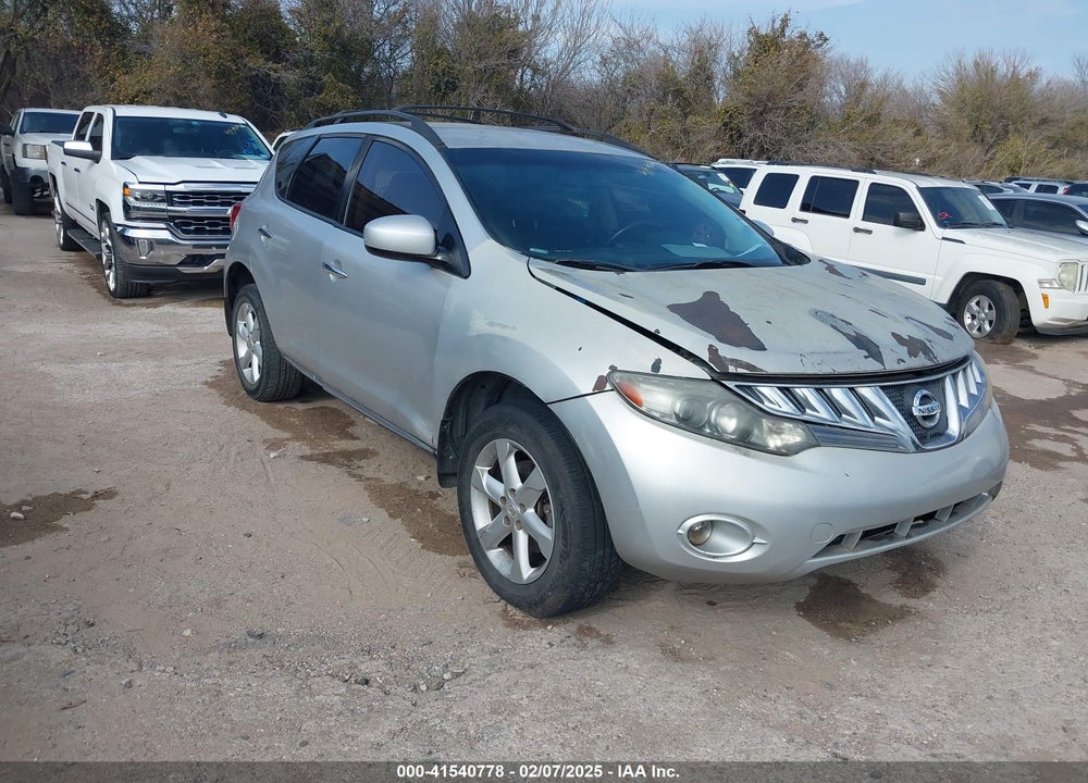 2009 NISSAN MURANO SL VIN: JN8AZ18U99W023055
