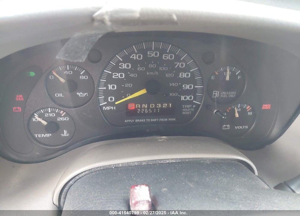 1998 CHEVROLET ASTRO VIN: 1GCDM19WXWB139102