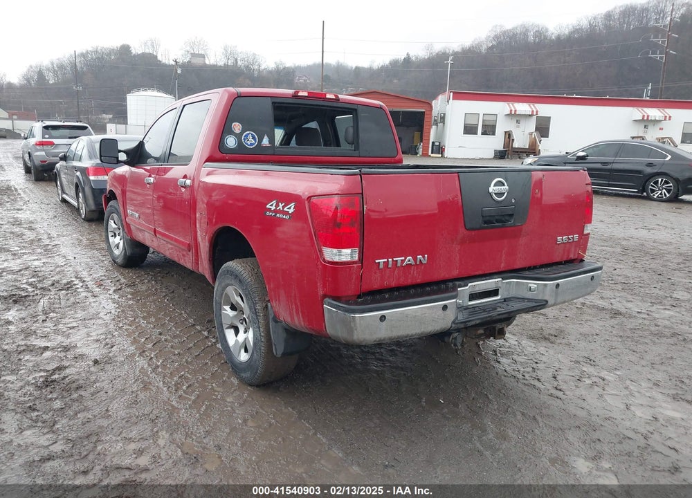 2005 NISSAN TITAN SE VIN: 1N6BA07B75N537467