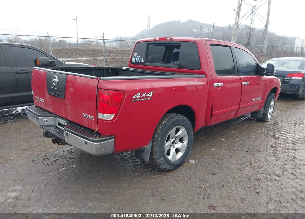 2005 NISSAN TITAN SE VIN: 1N6BA07B75N537467