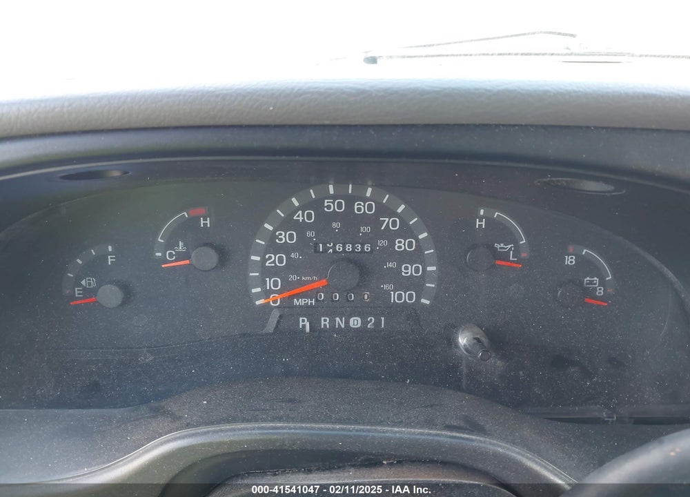 2001 FORD E-250 COMMERCIAL/RECREATIONAL VIN: 1FTNS24L41HA28256