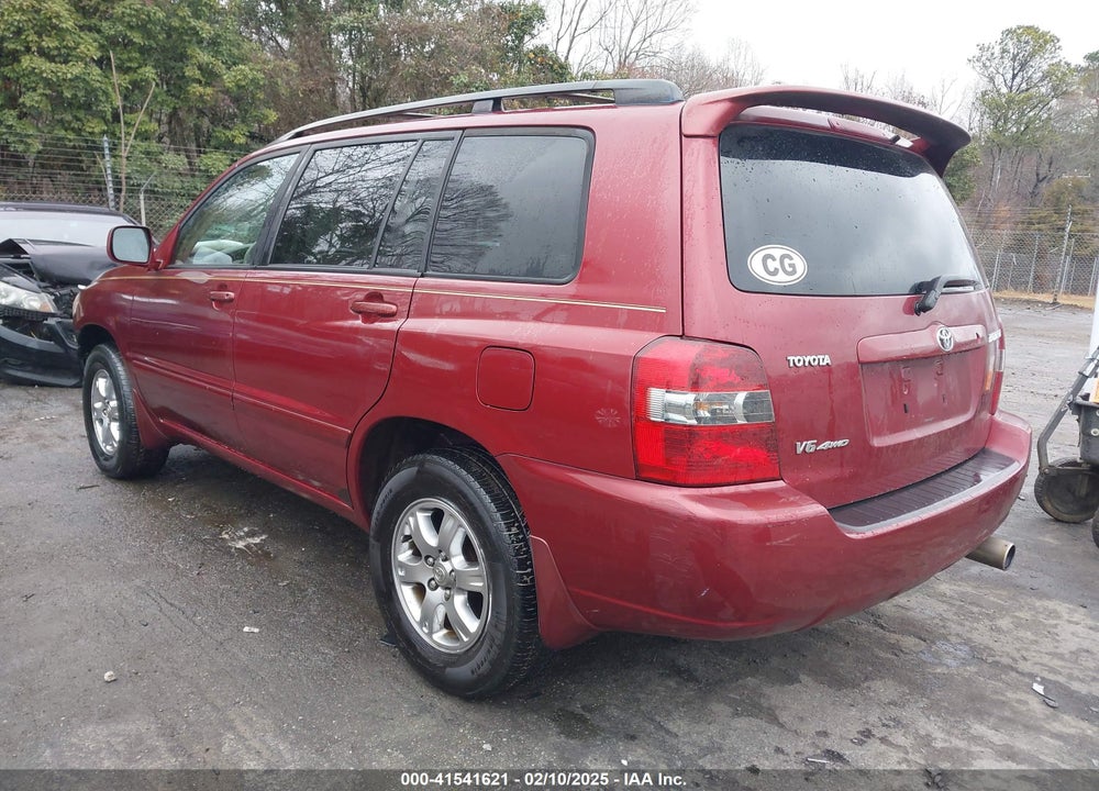 2007 TOYOTA HIGHLANDER V6 VIN: JTEEP21A870209402