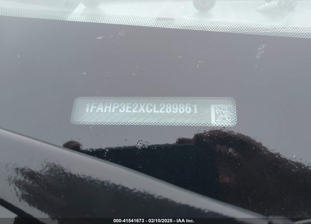 2012 FORD FOCUS S VIN: 1FAHP3E2XCL289861