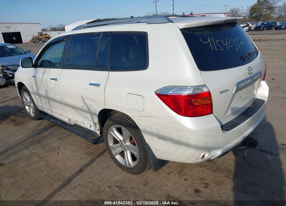 2008 TOYOTA HIGHLANDER LIMITED VIN: JTEES42A982103300