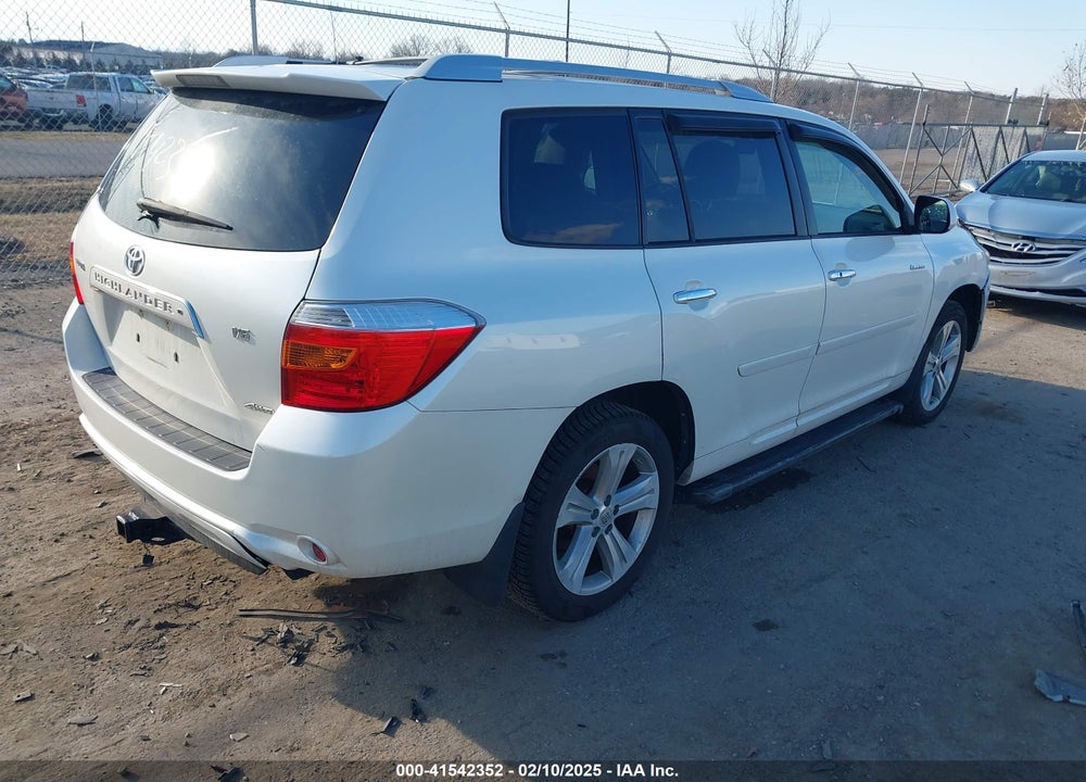 2008 TOYOTA HIGHLANDER LIMITED VIN: JTEES42A982103300