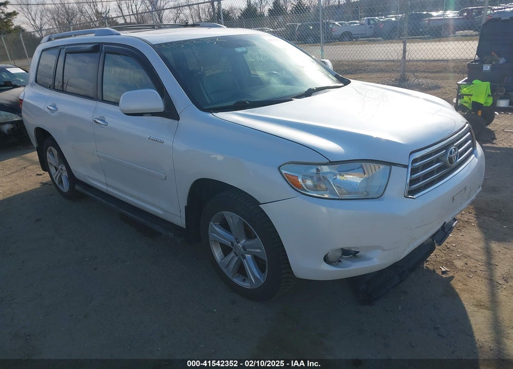2008 TOYOTA HIGHLANDER LIMITED VIN: JTEES42A982103300