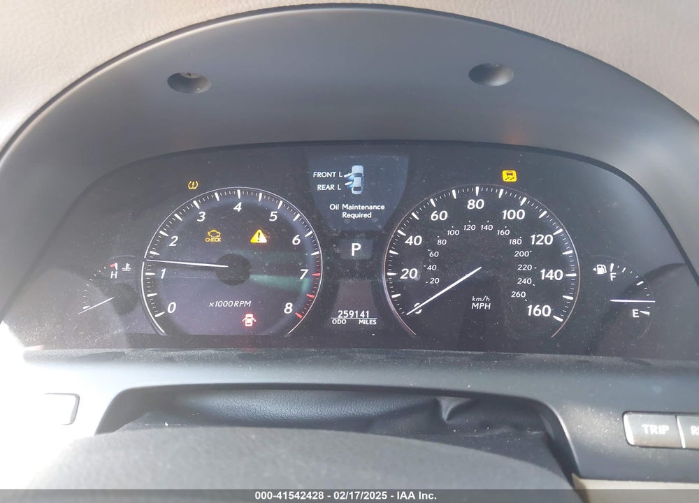 2007 LEXUS LS 460 VIN: JTHBL46FX75006662