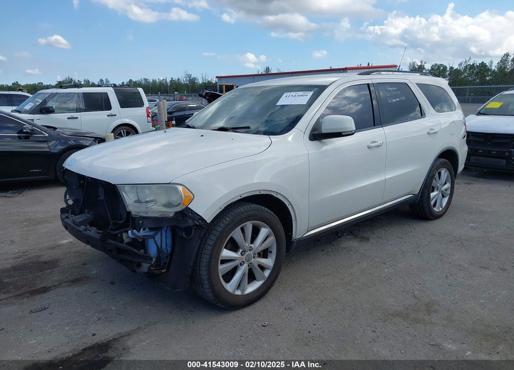 2012 DODGE DURANGO CREW VIN: 1C4RDHDG3CC182782
