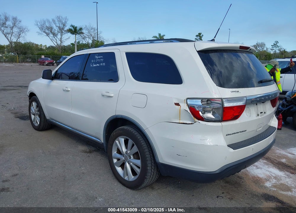 2012 DODGE DURANGO CREW VIN: 1C4RDHDG3CC182782