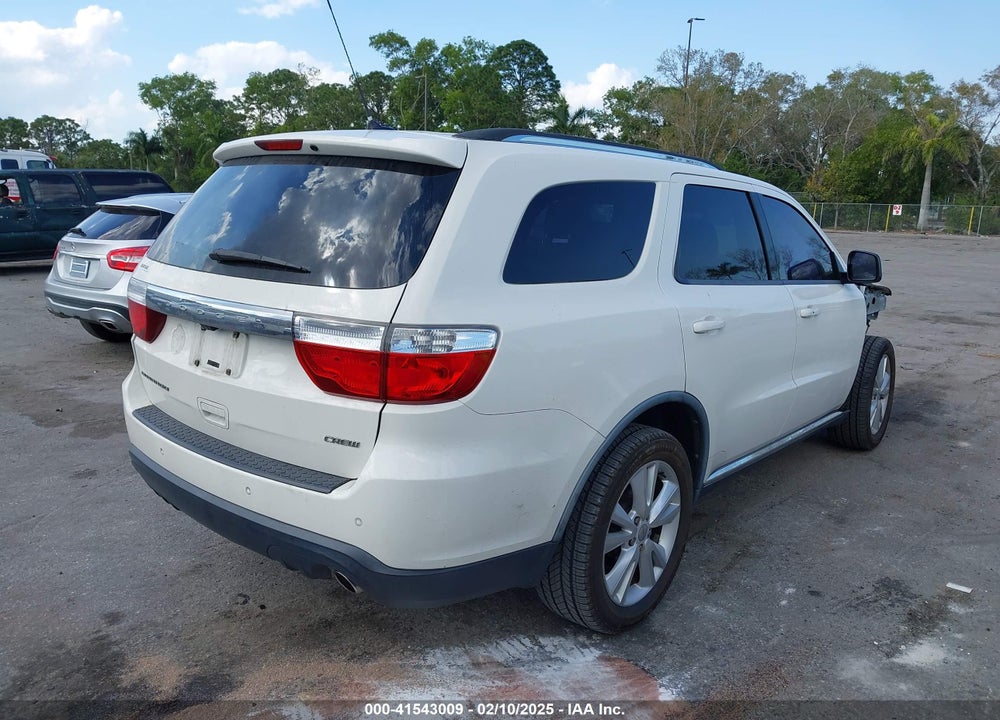 2012 DODGE DURANGO CREW VIN: 1C4RDHDG3CC182782