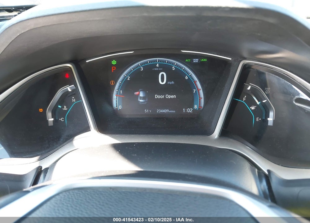 2019 HONDA CIVIC VIN: 19XFC1F3XKE000591
