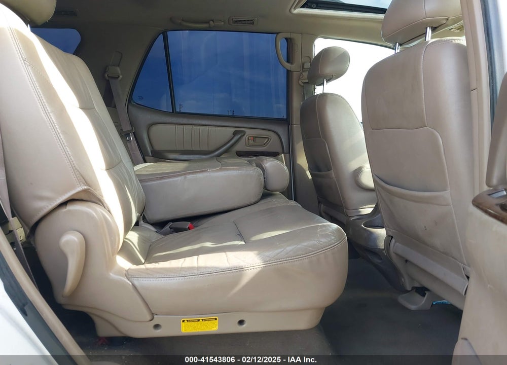 2002 TOYOTA SEQUOIA LIMITED V8 VIN: 5TDZT38A52S100253