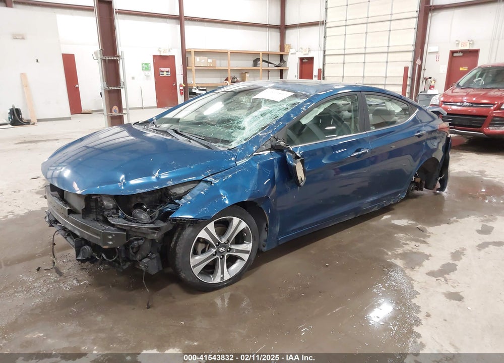 2014 HYUNDAI ELANTRA VIN: KMHDH4AH7EU156781