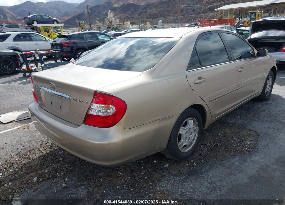 2002 TOYOTA CAMRY LE V6 VIN: 4T1BF32K72U522171