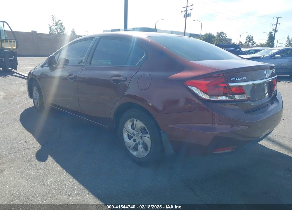 2013 HONDA CIVIC LX VIN: 19XFB2F54DE266363