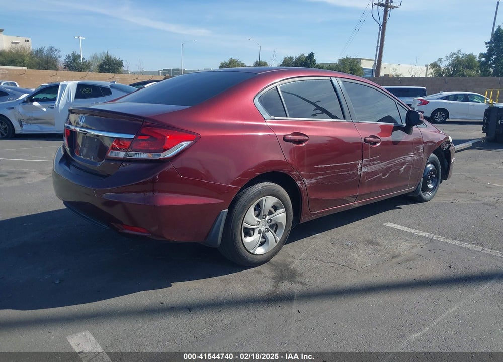 2013 HONDA CIVIC LX VIN: 19XFB2F54DE266363