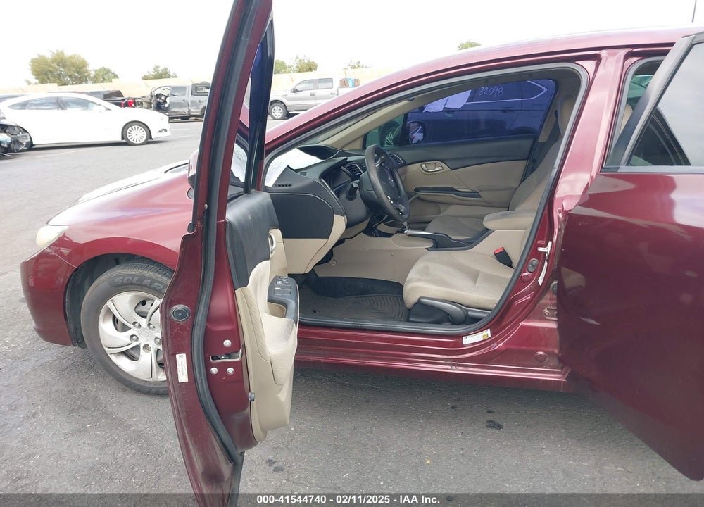 2013 HONDA CIVIC LX VIN: 19XFB2F54DE266363