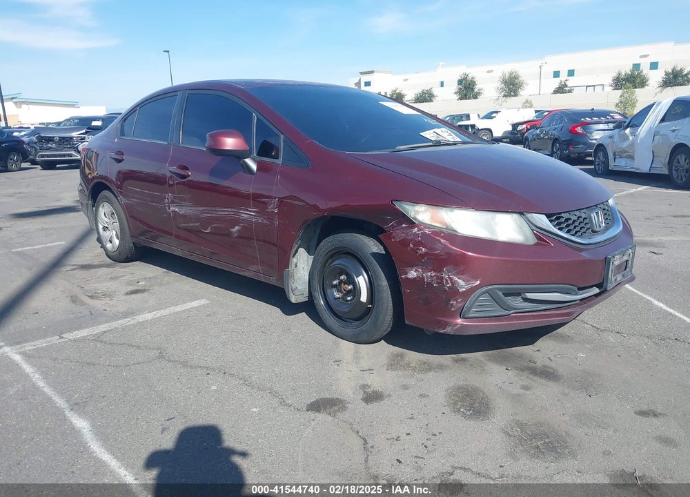 2013 HONDA CIVIC LX VIN: 19XFB2F54DE266363