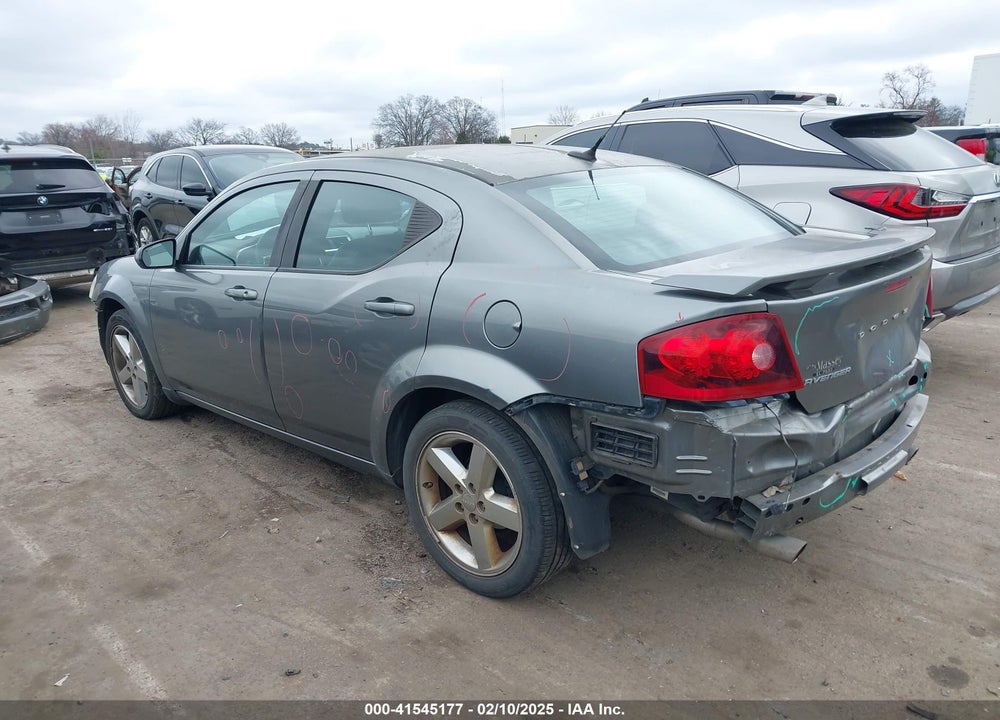 2013 DODGE AVENGER SXT VIN: 1C3CDZCG4DN622435