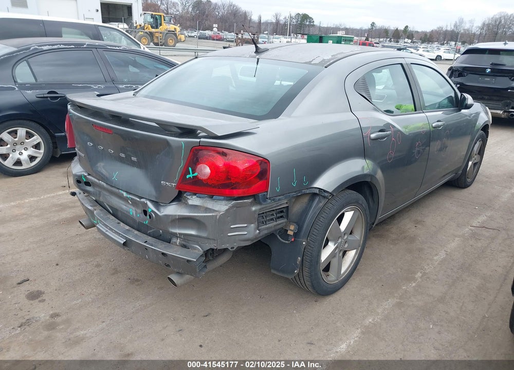 2013 DODGE AVENGER SXT VIN: 1C3CDZCG4DN622435