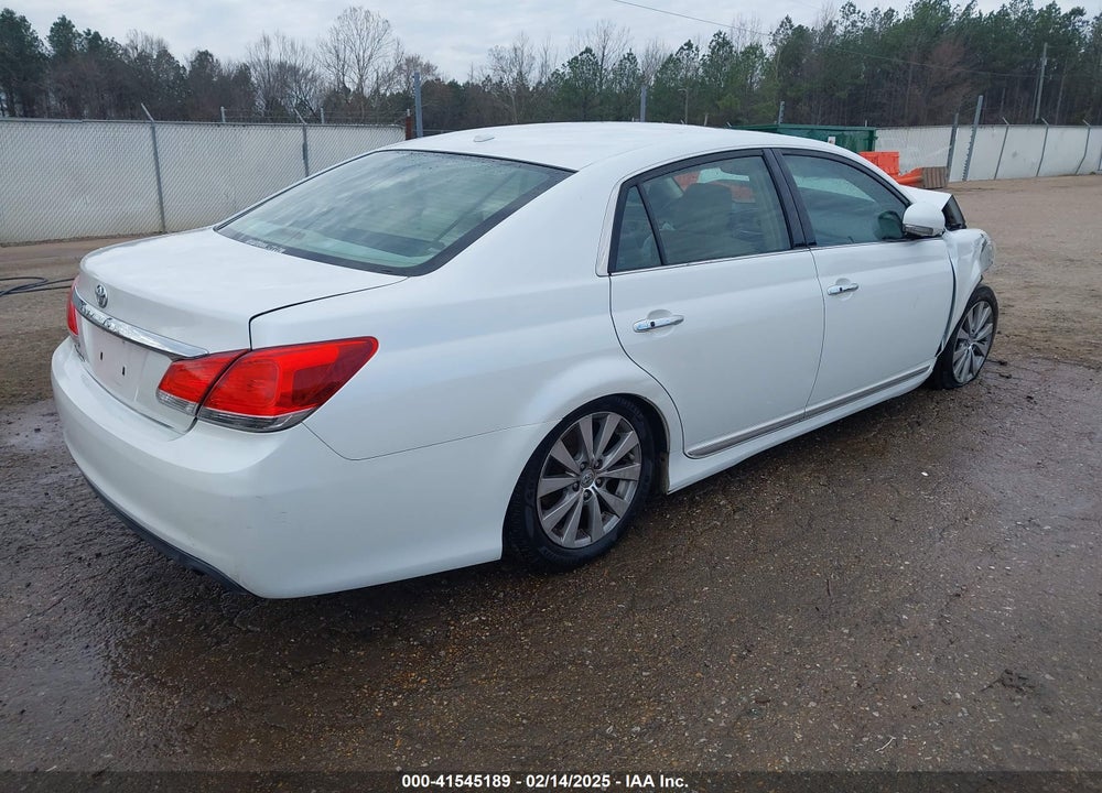 2011 TOYOTA AVALON VIN: 4T1BK3DB3BU378854