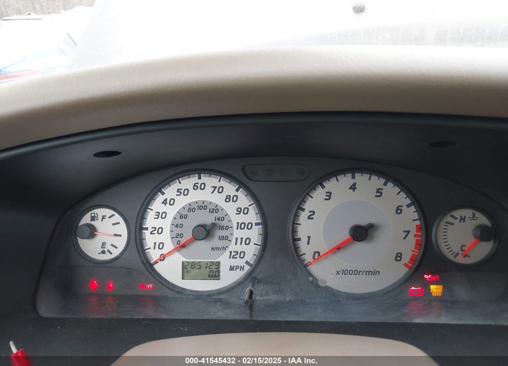 2001 NISSAN PATHFINDER SE VIN: JN8DR09X21W574934