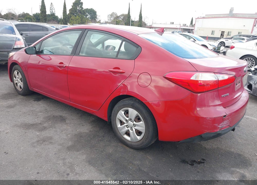 2016 KIA FORTE LX VIN: KNAFK4A65G5579687