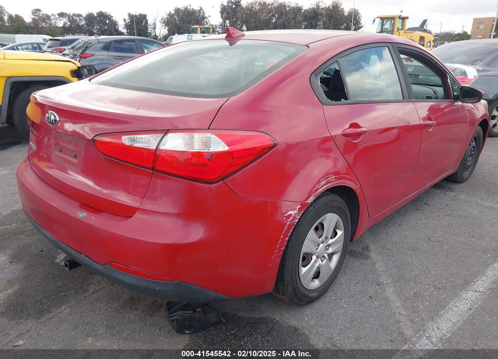 2016 KIA FORTE LX VIN: KNAFK4A65G5579687