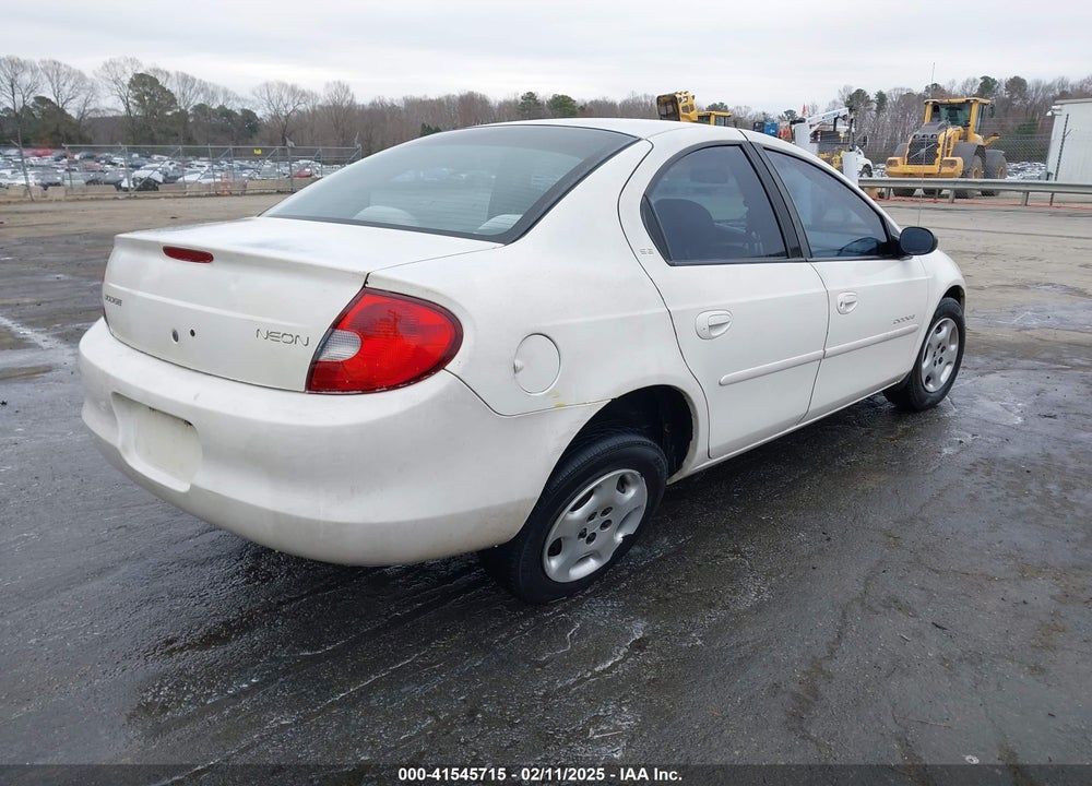 2001 DODGE NEON SE VIN: 1B3ES46C61D301411