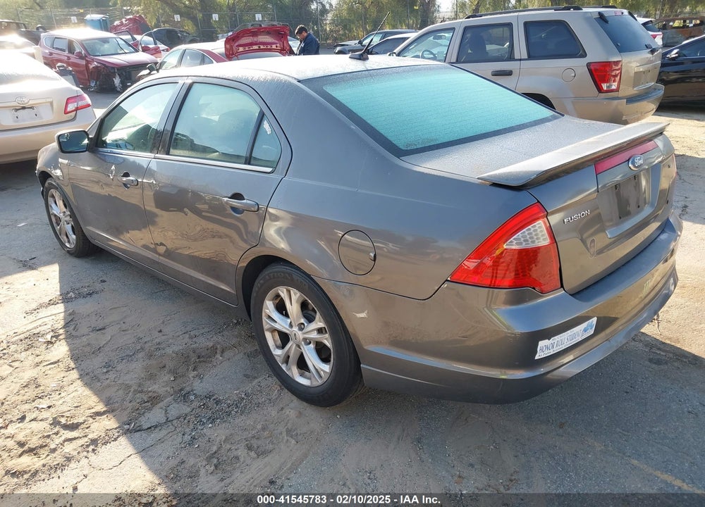 2012 FORD FUSION SE VIN: 3FAHP0HA1CR218650