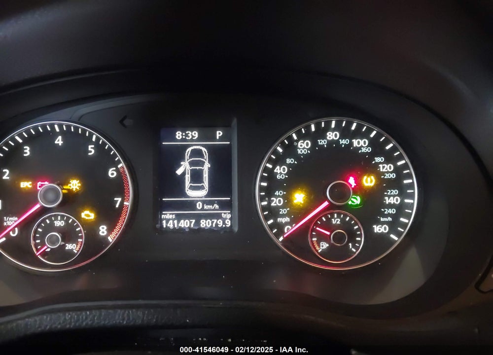 2012 VOLKSWAGEN PASSAT VIN: 1VWBP7A3XCC047638