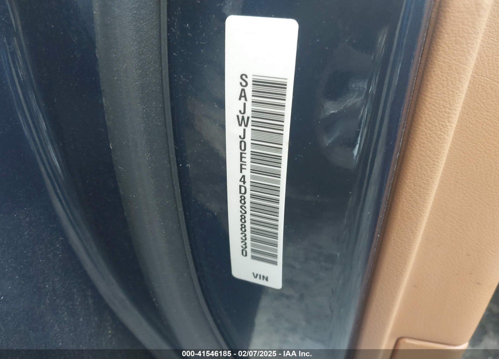 2013 JAGUAR XF VIN: SAJWJ0EF4D8S88330