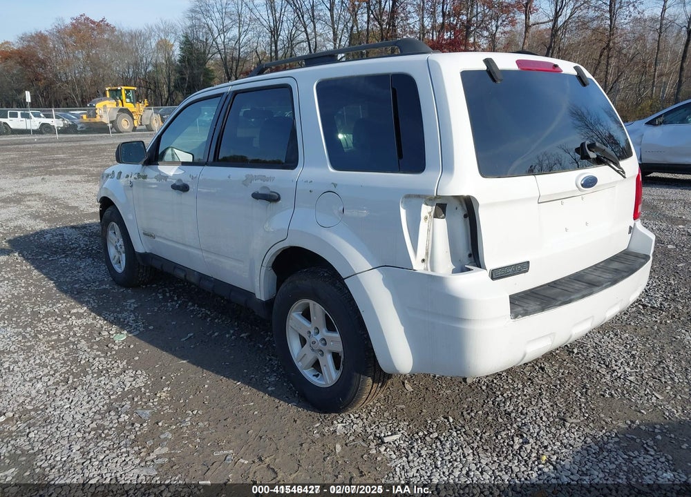 2008 FORD ESCAPE HYBRID VIN: 1FMCU59H58KC44763