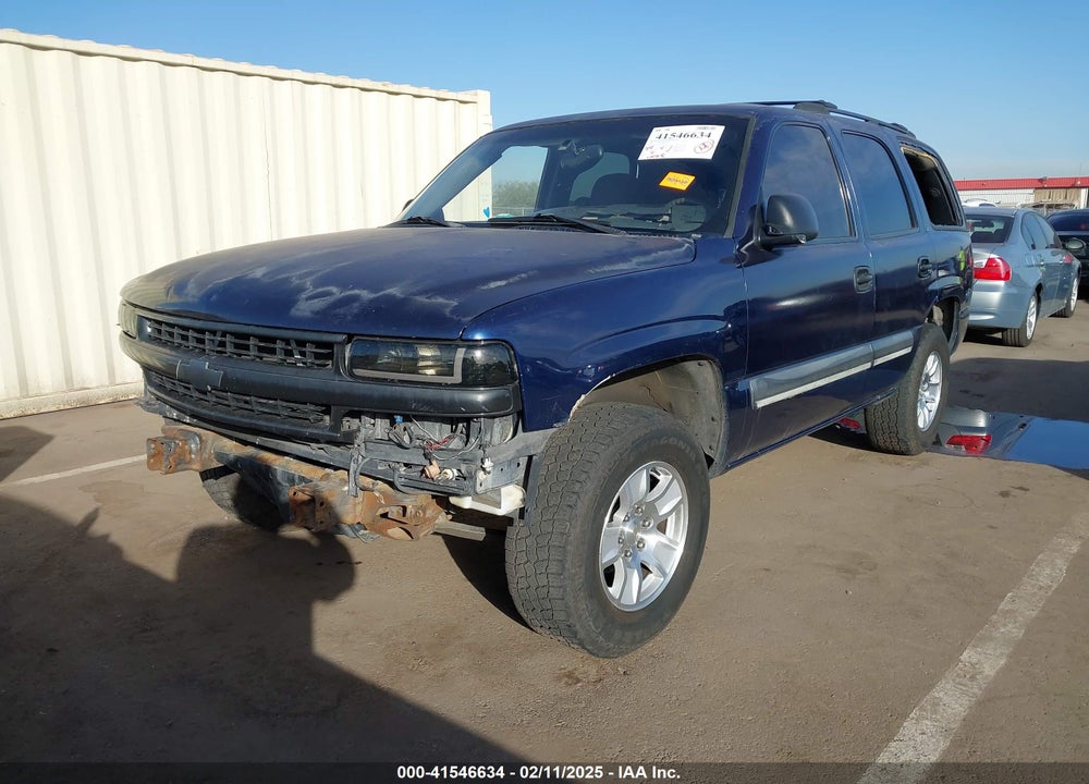 2002 CHEVROLET TAHOE LS VIN: 1GNEC13T92R184255