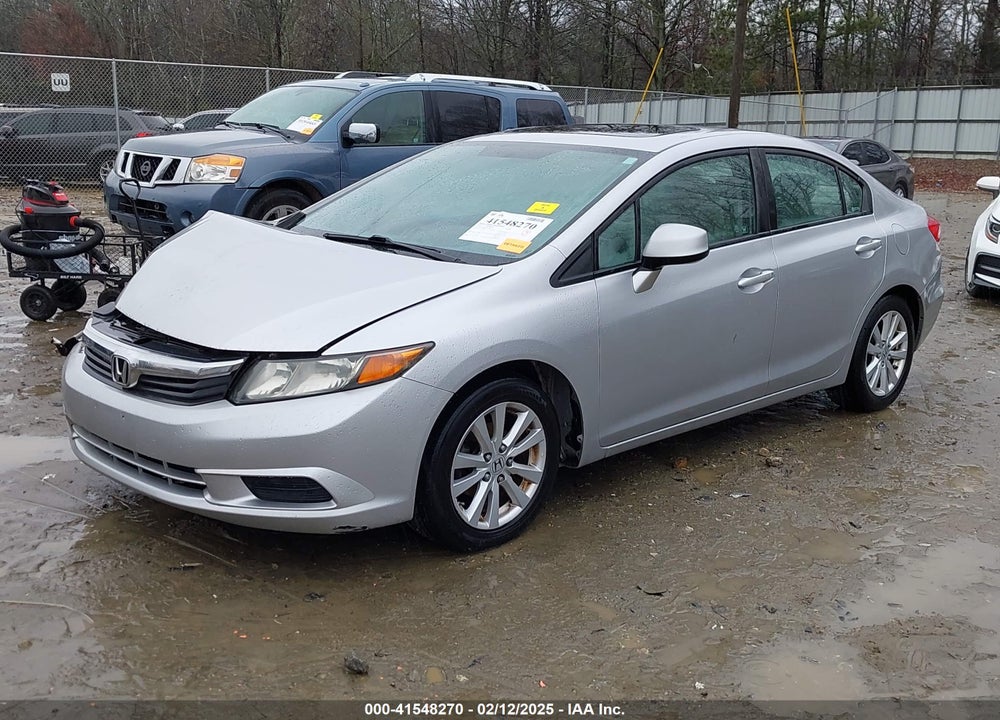 2012 HONDA CIVIC EX VIN: 19XFB2F84CE370831