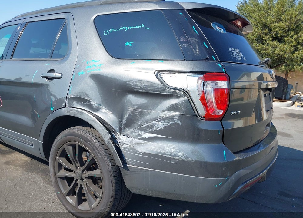 2017 FORD EXPLORER XLT VIN: 1FM5K7D84HGA76148