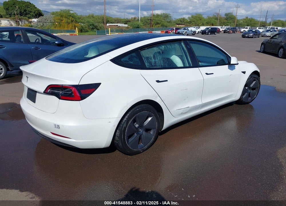 2022 TESLA MODEL 3 REAR-WHEEL DRIVE VIN: 5YJ3E1EA1NF241533