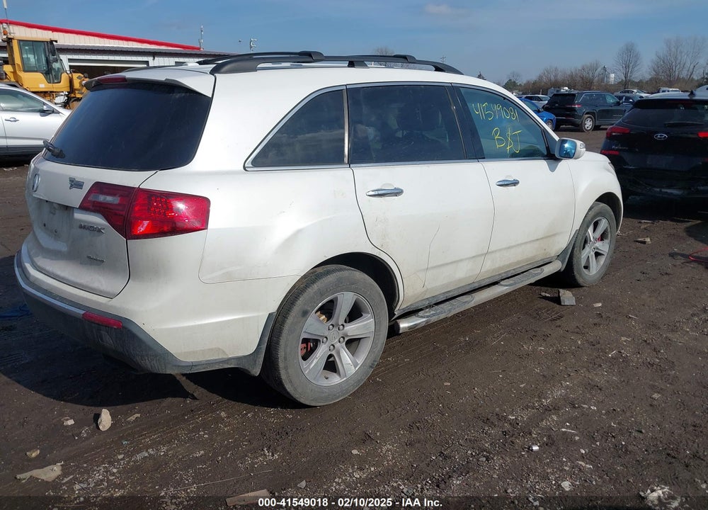 2011 ACURA MDX VIN: 2HNYD2H24BH509283