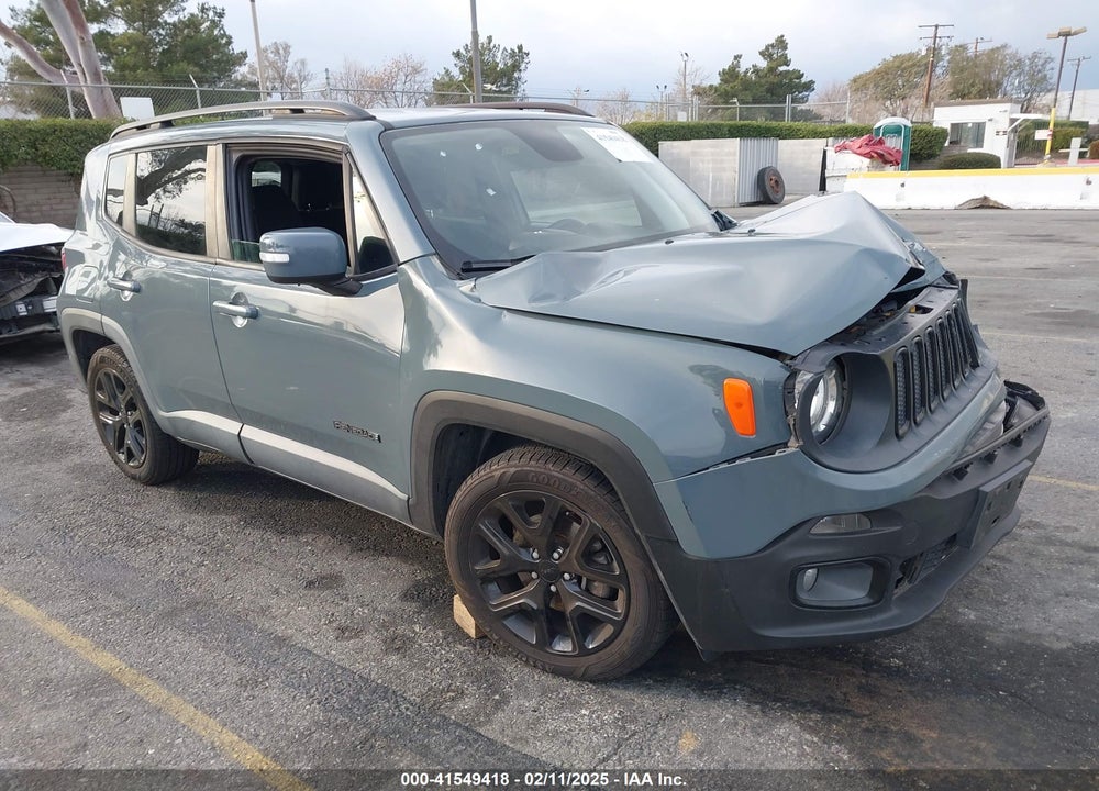 2018 JEEP RENEGADE ALTITUDE FWD VIN: ZACCJABBXJPJ52701