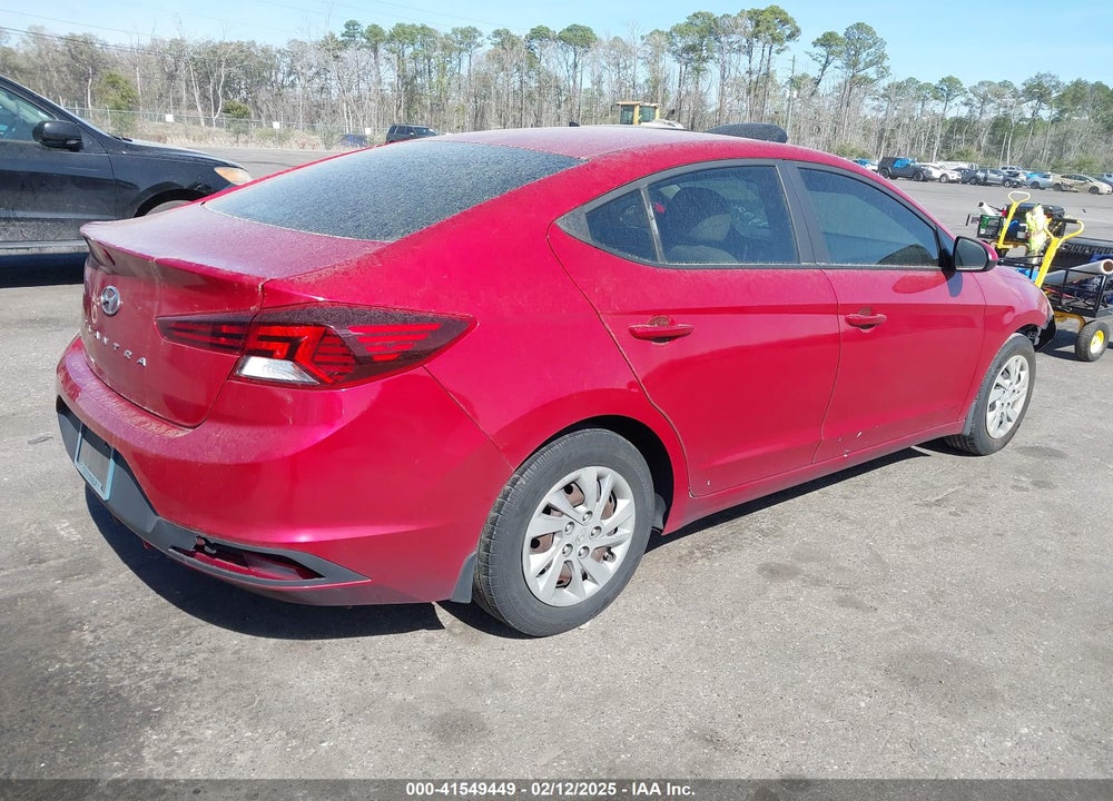 2019 HYUNDAI ELANTRA VIN: KMHD74LF5KU789208
