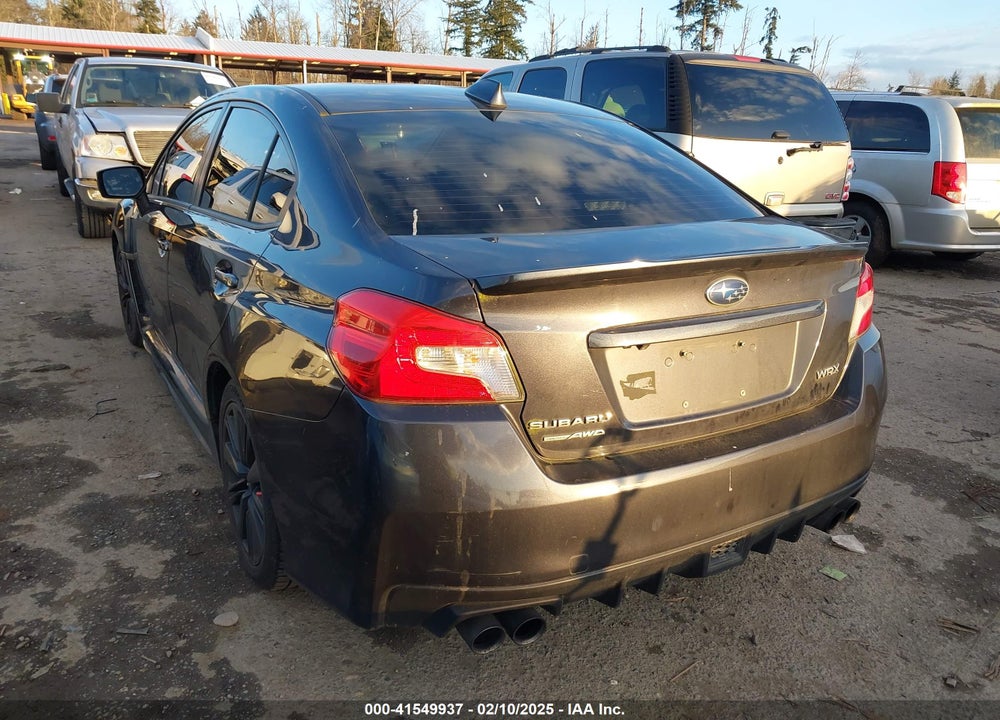 2015 SUBARU WRX PREMIUM VIN: JF1VA1D6XF9808311