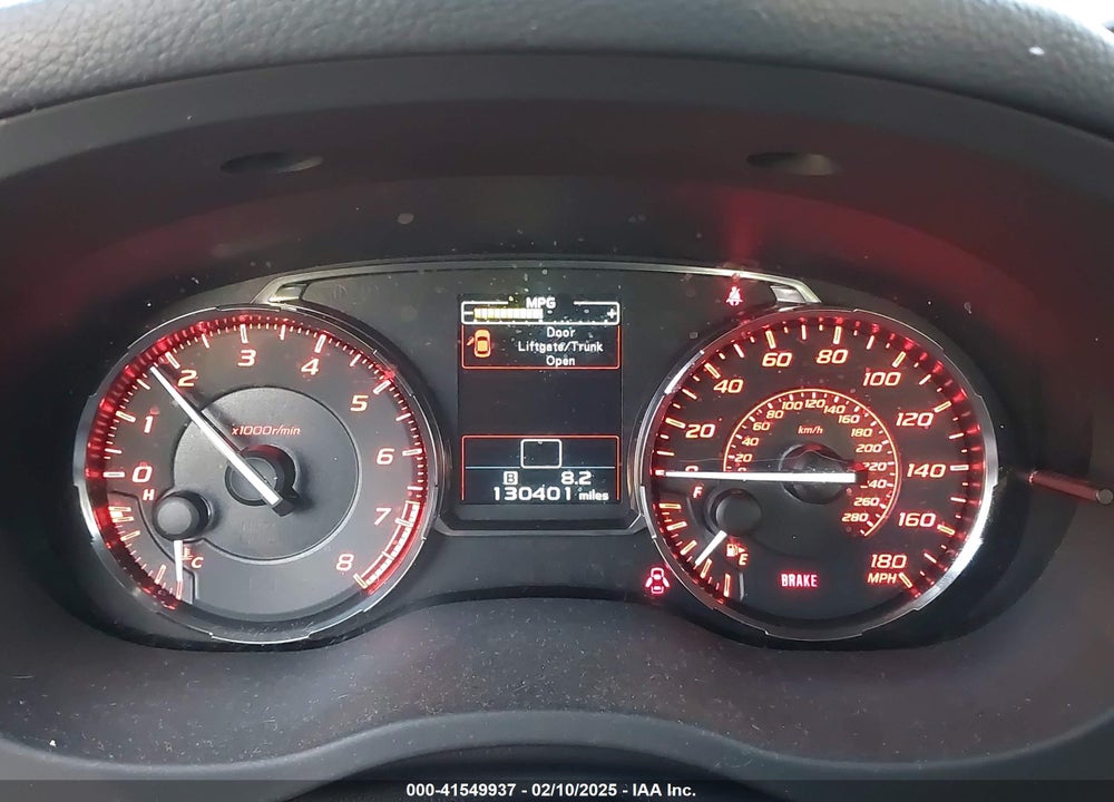 2015 SUBARU WRX PREMIUM VIN: JF1VA1D6XF9808311
