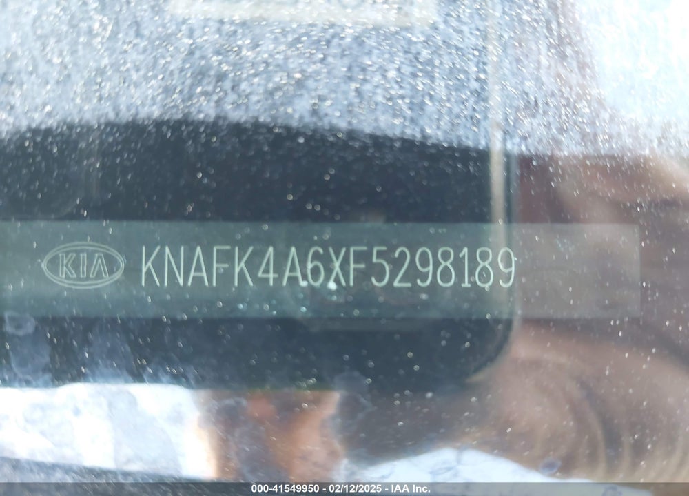 2015 KIA FORTE LX VIN: KNAFK4A6XF5298189